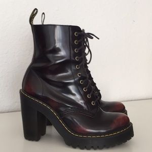 dr martens kendra boots cherry